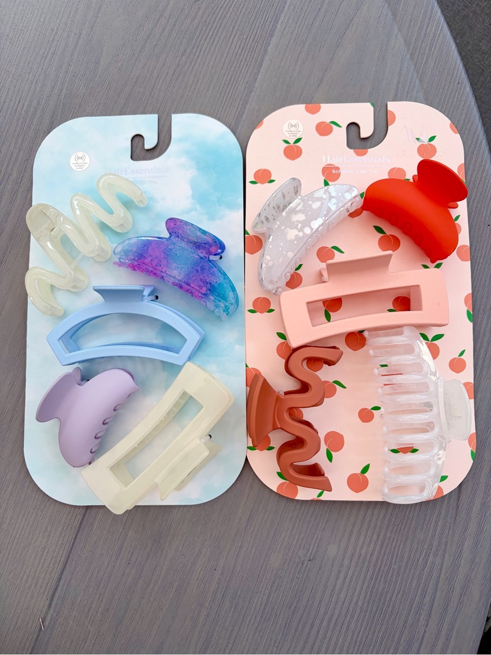 New Large Hair Claw Clips Assorted Pastel & Neutral 10 Pack Set - Multi-Color 💕🌴